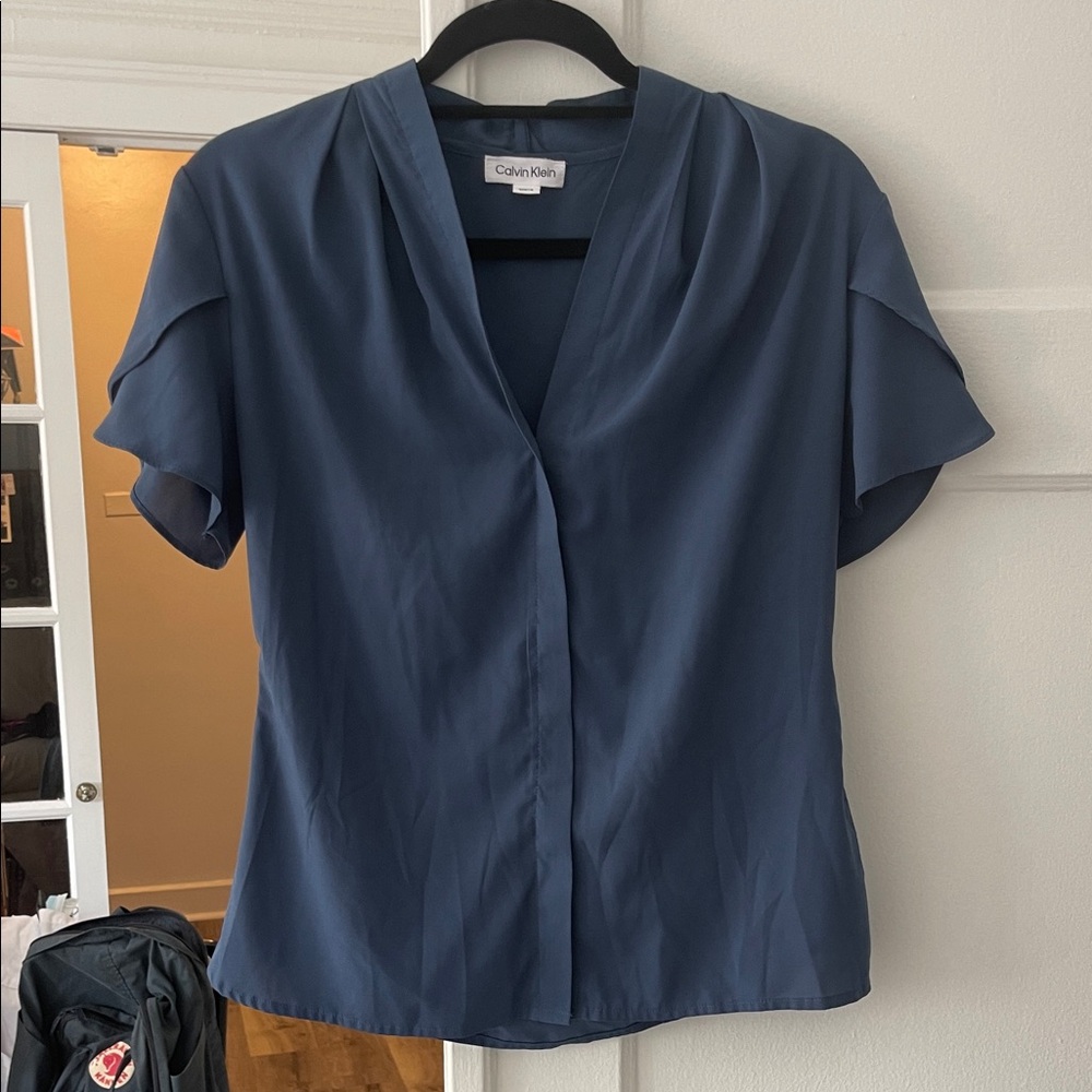 Calvin Klein Women's Navy Blouse